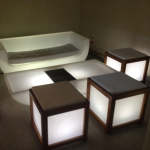 Cubo Led Cube WOOD con cojin
