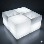 MESA cubos hielos