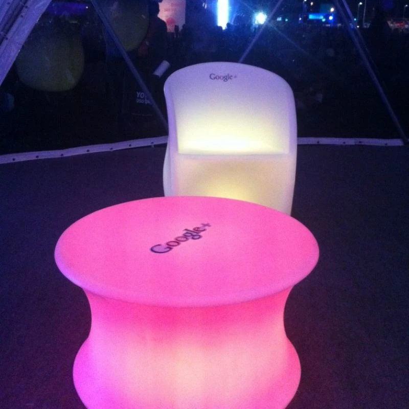 mesa led curva 1 Mesa LED plastic table2 - Imagen 1