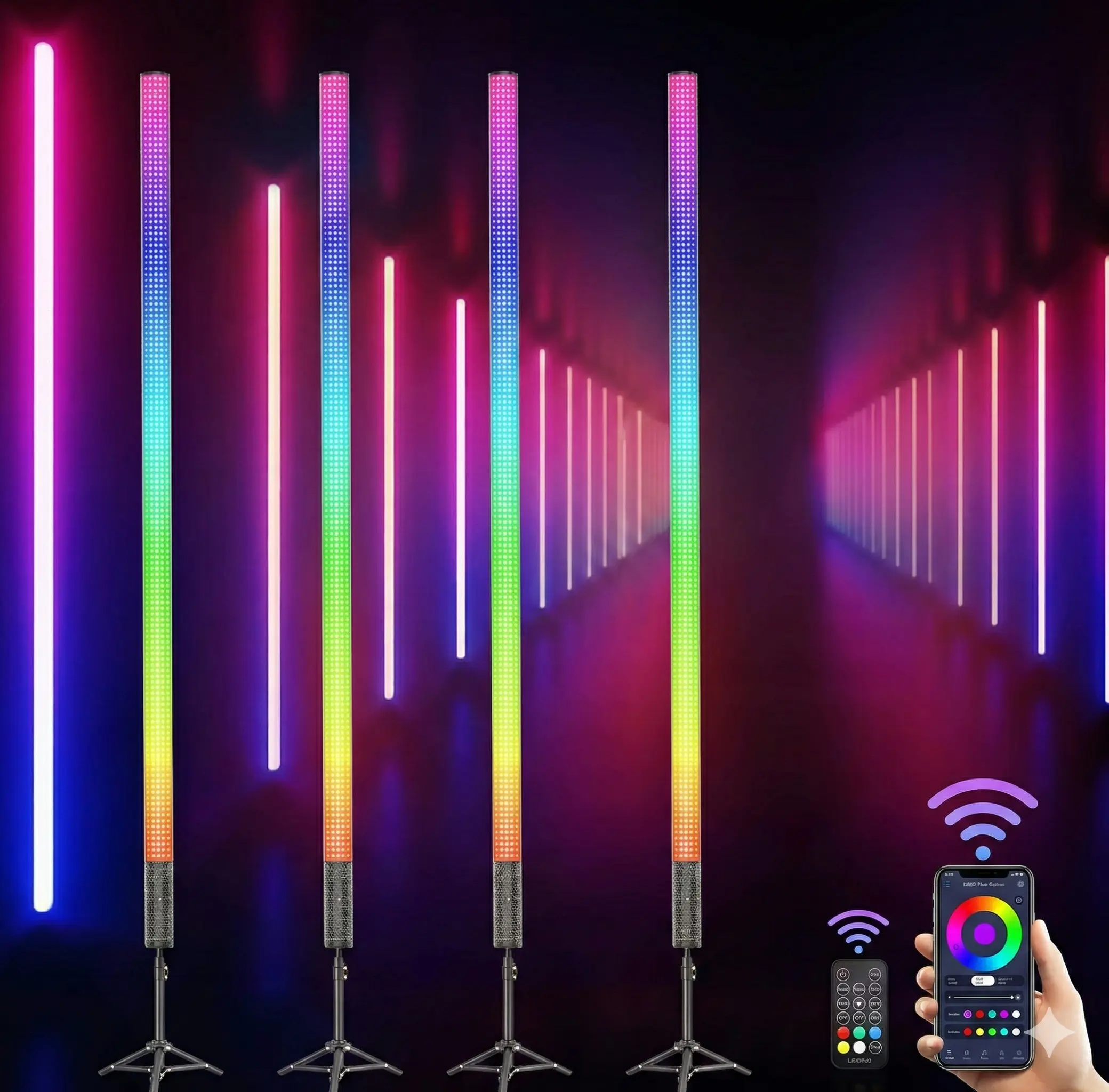 tubo led rgb 3 Tubo Led Rgb 1.20m - Imagen 1